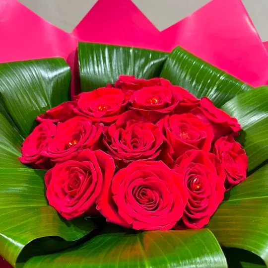 Ramo de 15 rosas rojas importadas 